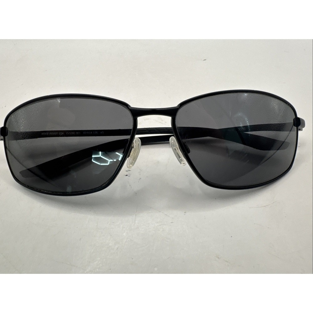 Nike Eyeglasses Frames PIVOT SIX EV1091 001 Black Square Full Rim 62-14-135